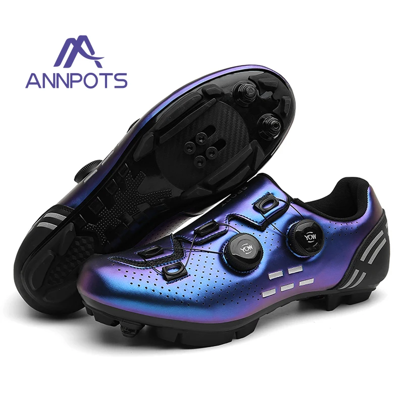 Speed Road Bike Sneakers Flat Carbon Cycling Shoes MTB Cleats SPD Pedals Racing Biking Footwear Men Women Mountain Bicycle Shoes
