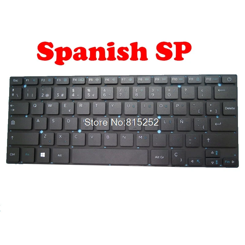 

Laptop Keyboard For POLAROID POMDNB002 Without Frame Black New Spain SP