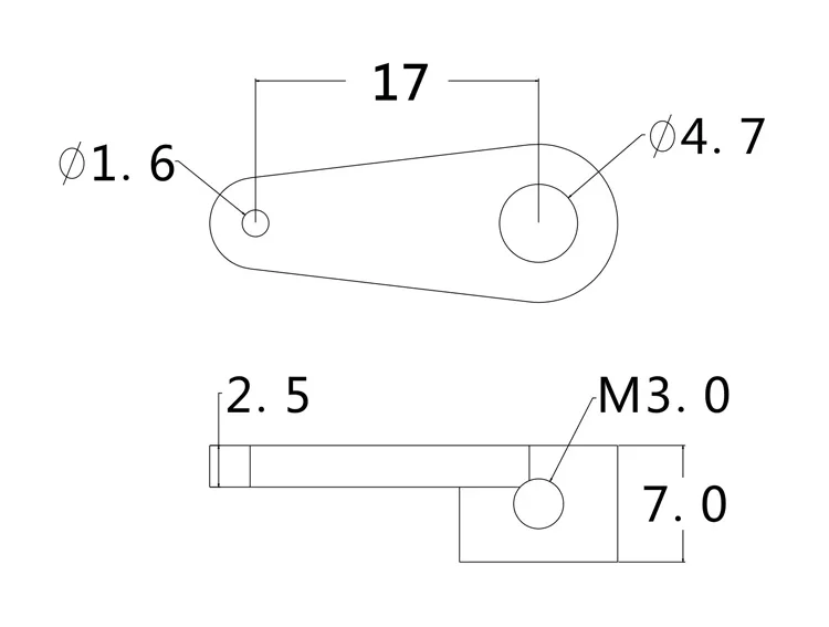 Bras accélérateur CNC carburateur Walbro pour RC drone moteur essence