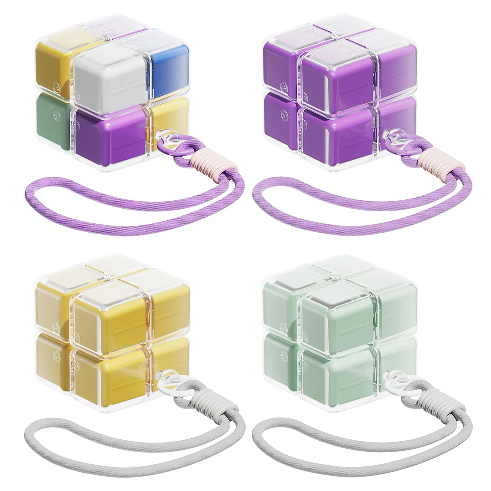 8칸짜리 자석식 약통, 장식적이고 세련된 약통, 비타민 및 보충제를 위한 쉽게 열리는 큐브형 디자인