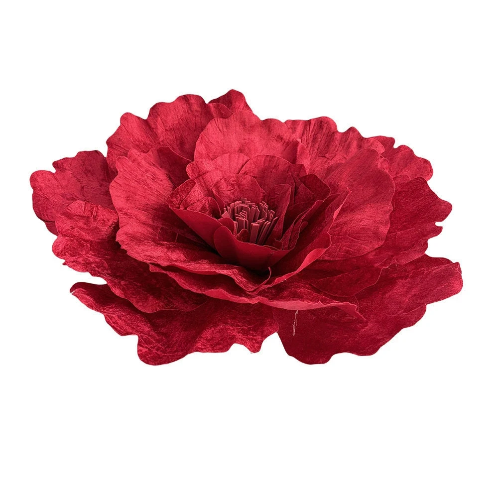 Elegant Oversized Red Rose Artificial Flowers for Special Occasions and Decor