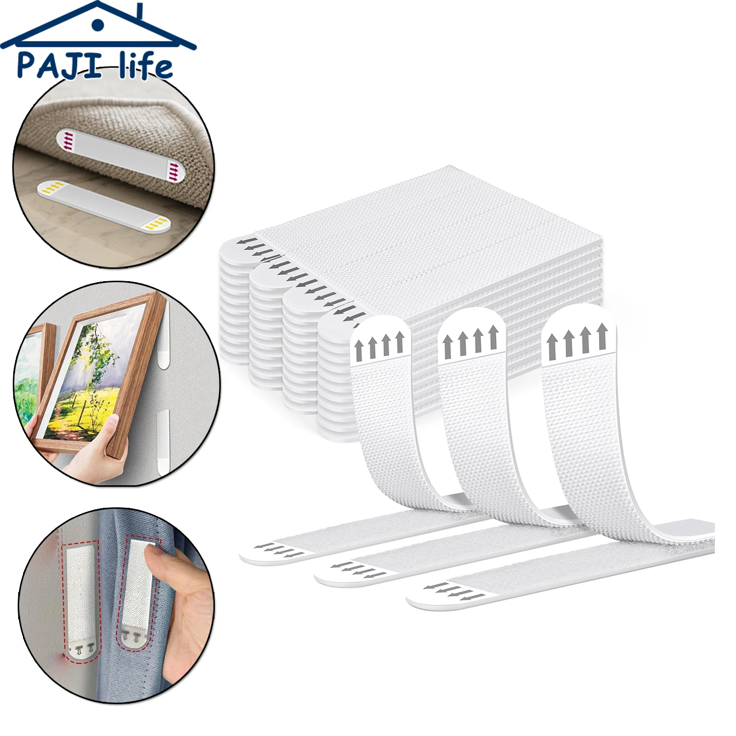 Heavy Duty Picture Hanging Strips Adhesive Wall Hooks No Nail Damage Free Easy Removal Frames Posters Wall Decor