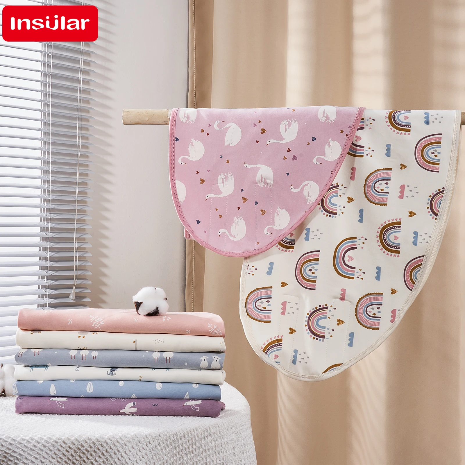 Bilayer Baby Newborn Baby Swaddle Tie Anti startle jump Summer Thin Cotton Soft Diaper Changing Bag cotton swaddle swaddle blanket