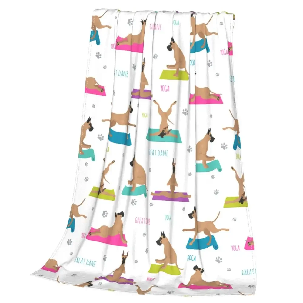 great-dane-yoga-poses-fleece-blanket-warm-cozy-dog-throw-for-couch