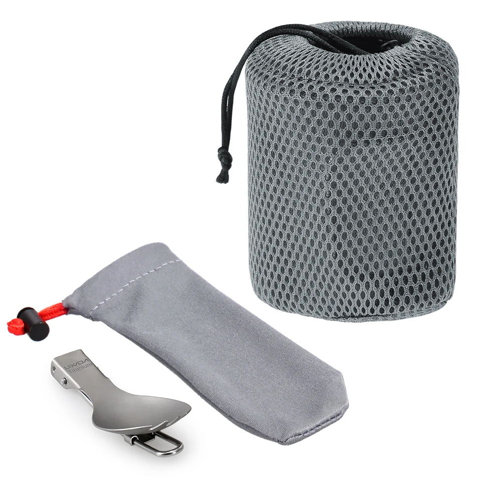 Lixada 255ml Ultralight Titanium Dubbelwandig Geïsoleerde