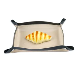 Heat-Resistant Nonstick Silicone Baking Mat with Mesh Pad and Button Design (Black 1Pc)