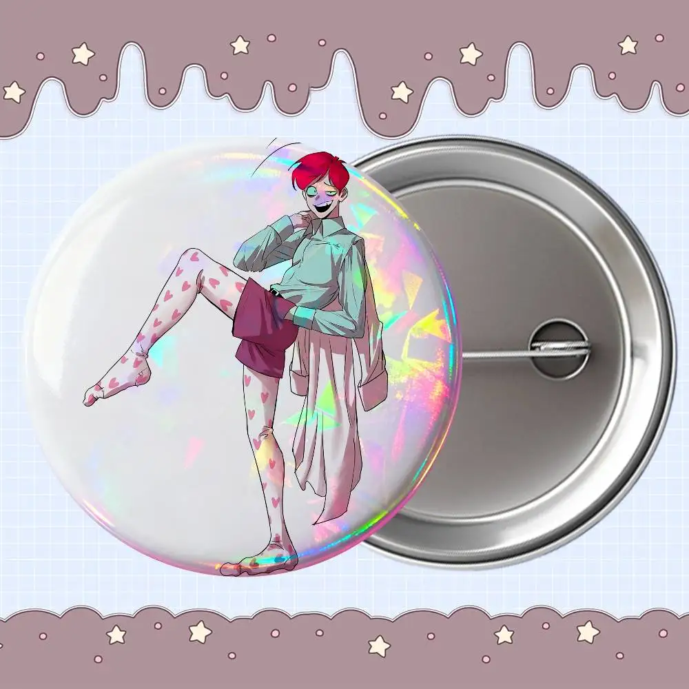 Dr. M Masacrik Psychocuties Cartoon Brooch Collection - Acrylic Button Pin Set