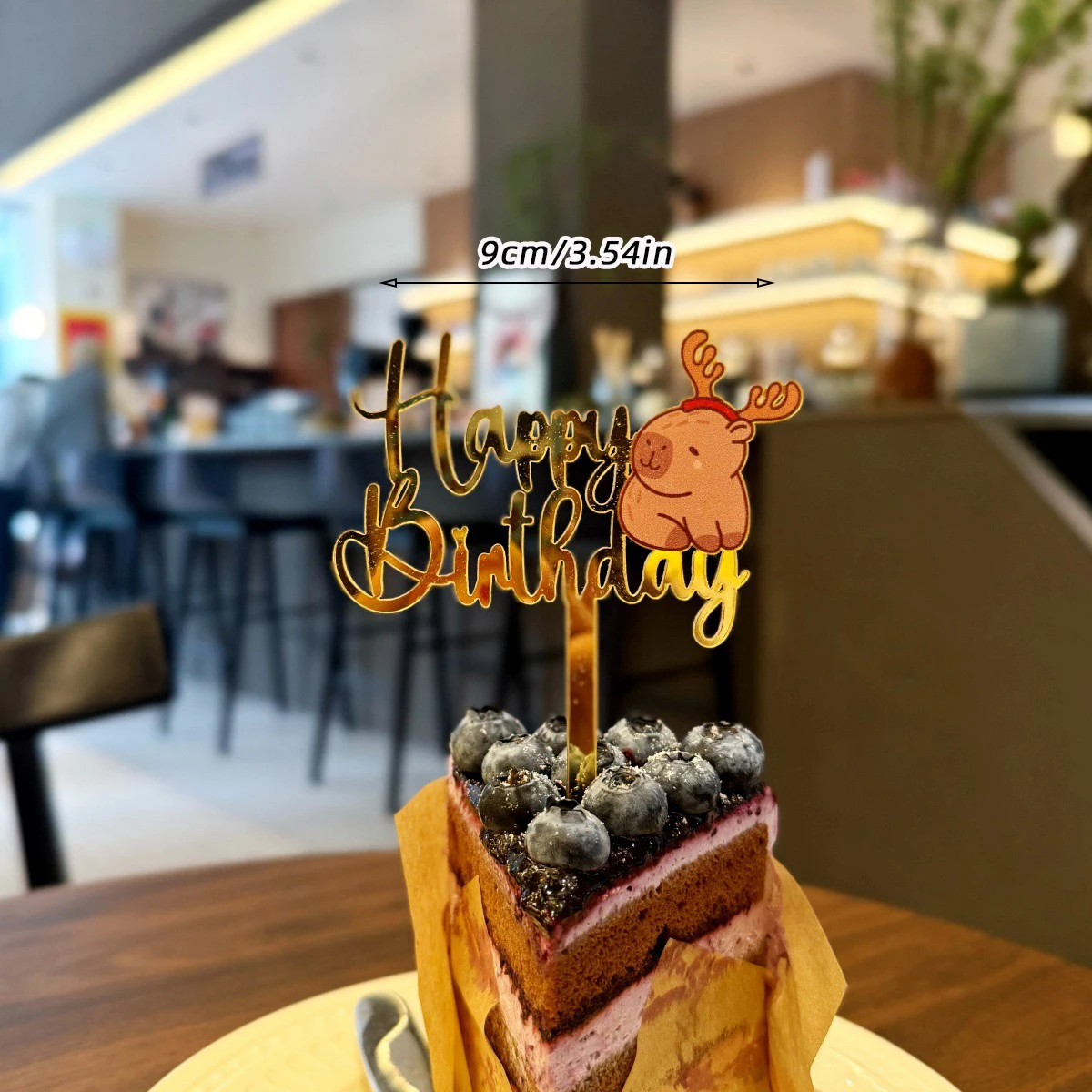 Acryl Capybara Taarttopper - Schattige Dieren Decoratie