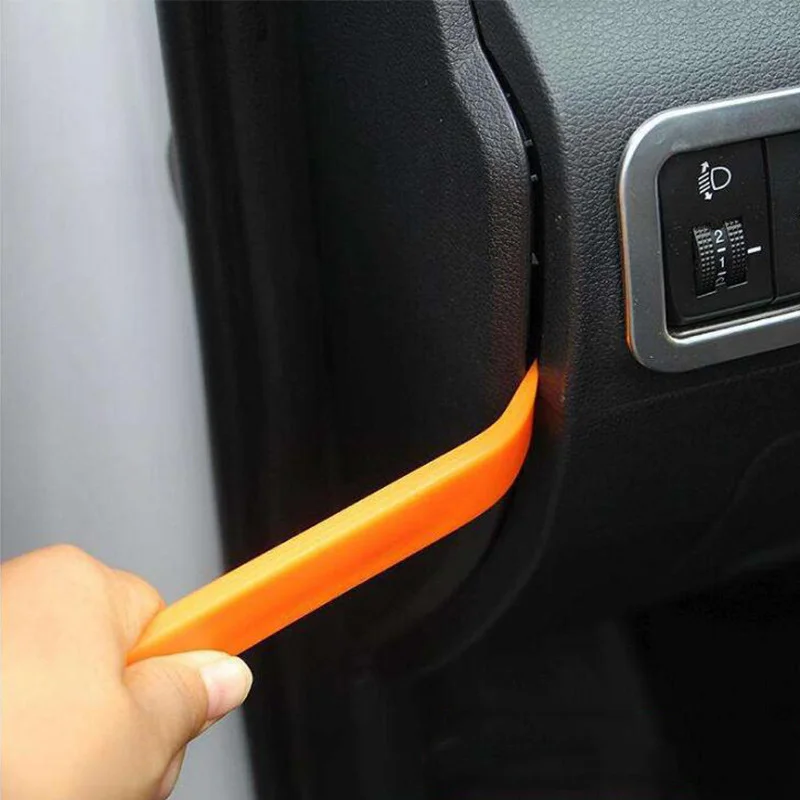 Juego de Herramientas automotrices de reparación de Audio de coche, instalador de extracción de Panel de Clip de puerta, Clips automáticos abiertos, herramientas de removedor de molduras de sujetador de plástico, 4 piezas