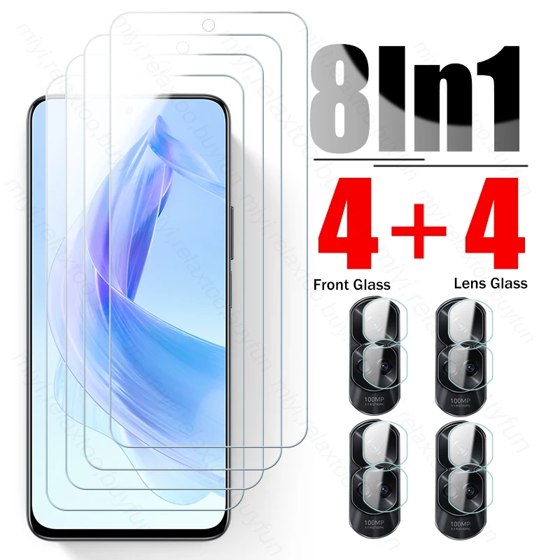 

Защитное стекло для объектива камеры 8 в 1 для Honor 90 Lite 5G, защитные стекла для экрана, закаленная пленка Honar Honer Hone Onor 90Lite