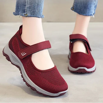 Women Sneakers Comfortable Mesh Ladies Flats Soft Platform Shoes Summer Breathable Woman Casual Walking Shoes Outdoor Shoes