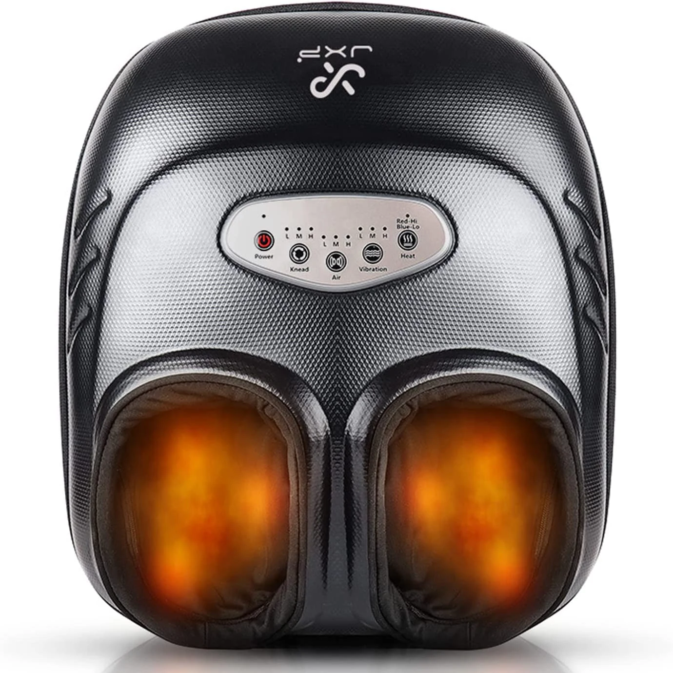 Foot Massager Machine Vibration Shiatsu Air Compression Heat Rolling