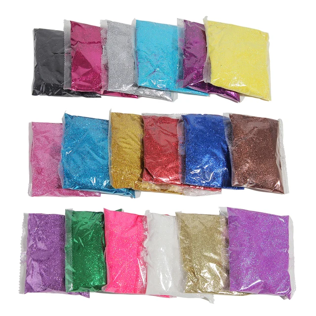 100g Holographic Ultra Fine Nail Glitter Dust Powder Sparkly Pigment Shiny Charms Nail Art Decorations