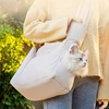 Pet Carrier Shoulder Bag Cat Carrier Sling Bag Winter Outdoor Puppy Travel Bag Portable Warm Cat Walking 1