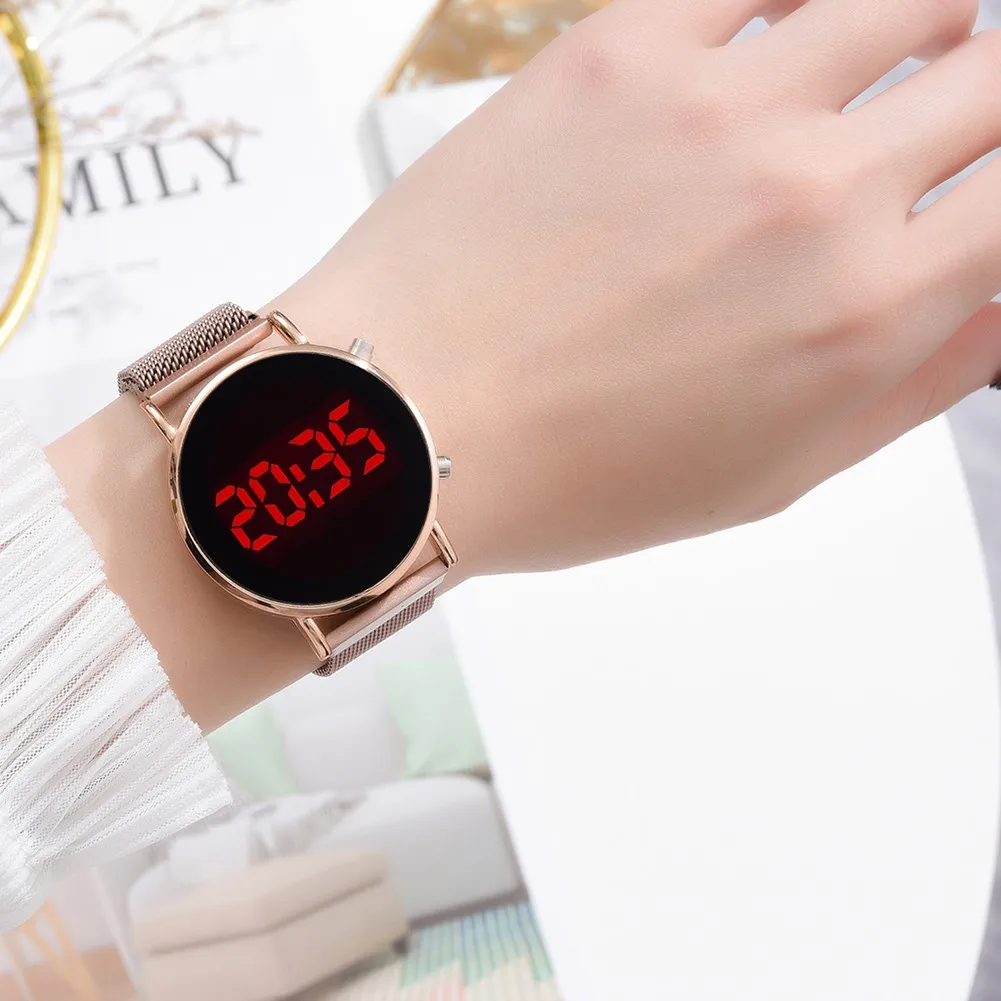 

Women Watches Electronic Watch Foreign Trade Ladies Fashion Led Explosion Digital Display Electronic Watch Reloj De Mujer