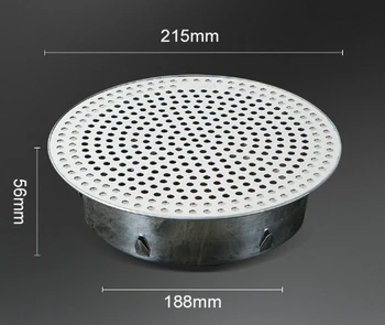 สแตนเลสห้องน้ําท่อระบายน้ําผม Catcher ระเบียงระบายน้ําปลั๊กสวนกลางแจ้งหลังคา Anti-blocking ชั้นกรอง 7