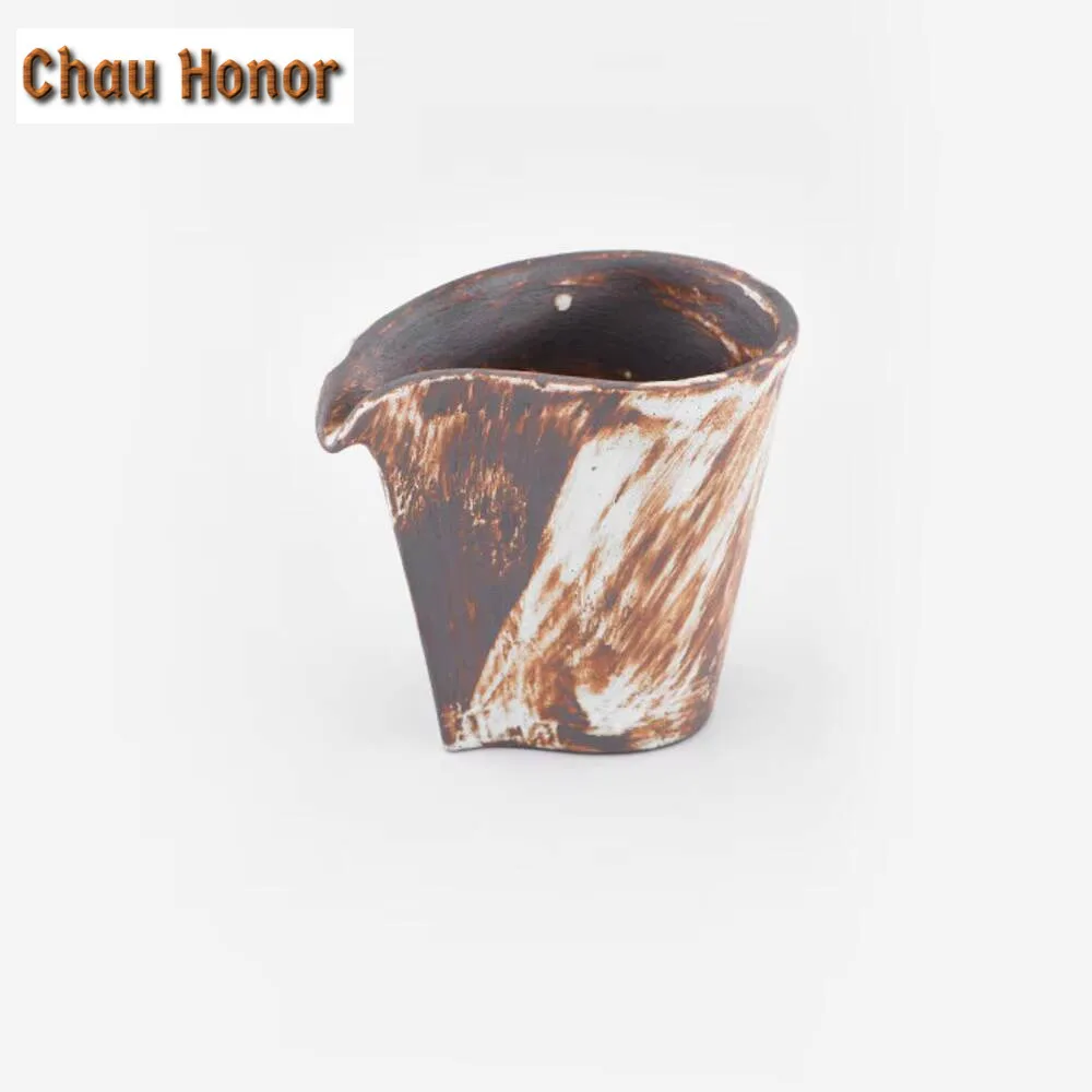 150ml Wabi-sabi Style Japanese Stoneware Fair Cup Kungfu Tea Set Drop-shaped Even Cup Tea Sea Creative Ceramic Wine Dispenser