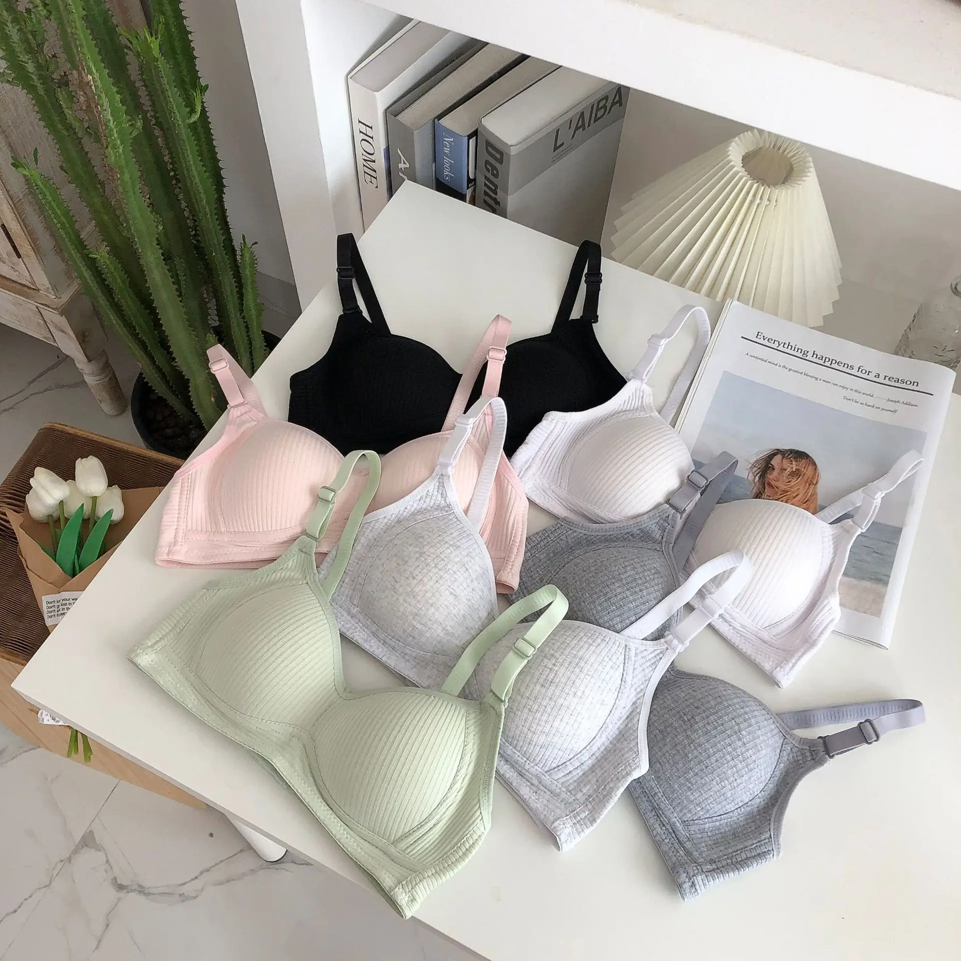 New Women's Bra Comfortable and Traceless Underwear Gathered without Steel  Ring Uphold Bra Underwear - AliExpress