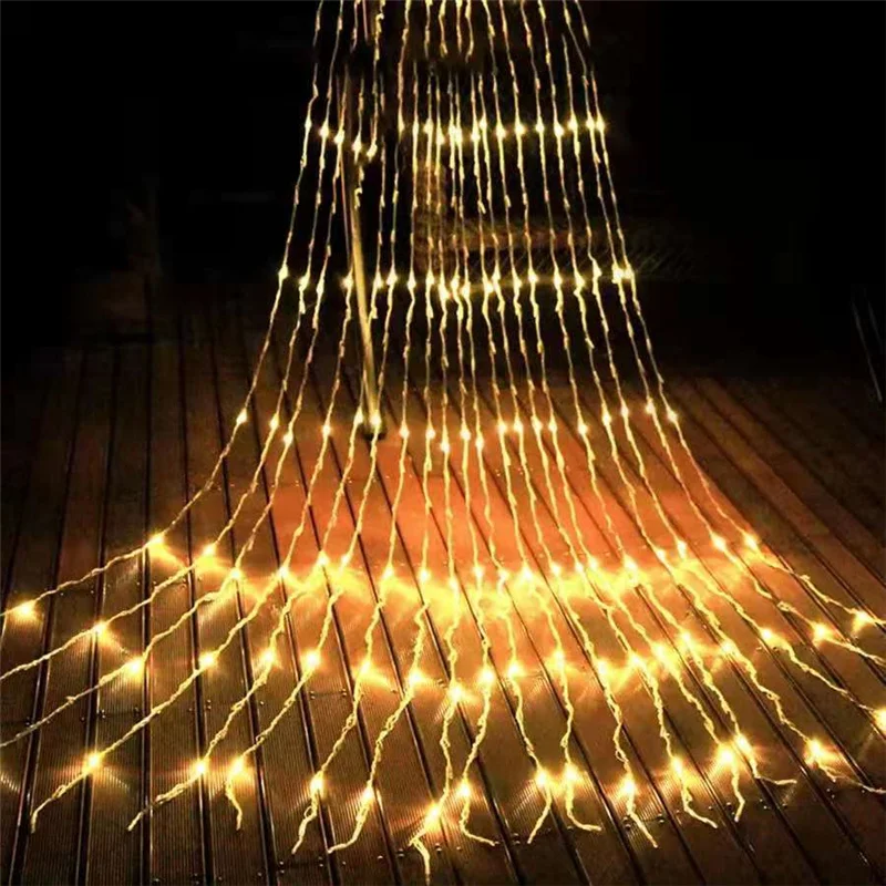 Christmas Star String Lights, 320 LED Waterfall Tree Curacao