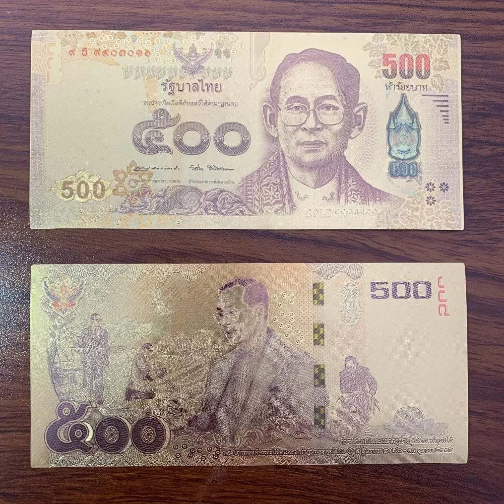 Thai Baht Banknotes 20, 50, 100, 500, 1000: Are These Gold-Plated Notes  Worth Buying as a Gift or Collectible?