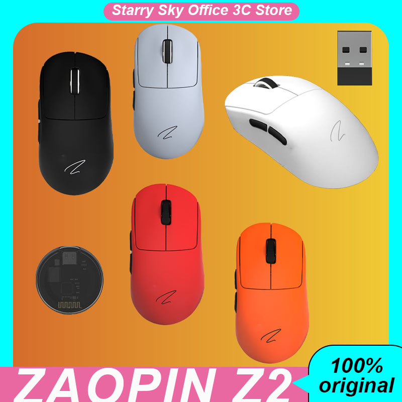 Zaopin Z2 Max Wireless Mouse Paw3395/3950 4k/8k Bluetooth Tri Mode Ergonomics Lightweight  Customized Gaming Mouse Laptops
