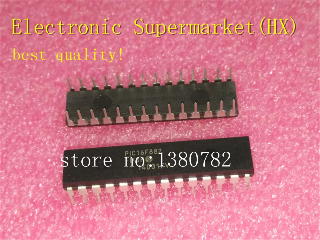 

Free Shipping 100pcs/lots PIC16F882-I/SP PIC16F882 16F882-I/SP DIP-28 New original IC In stock!