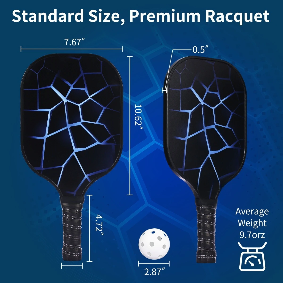 New Carbon Fiber Fiber Pickleball Racket Paddle training Multi-purpose Pick beach tennis racket Pick racket Outdoor sports