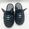 Bat Plush Slippers Warm Comfortable Non-slip Plush Slippers Men Women Indoor Home Funny Cotton Soft Soled Shoes  Autumn Winter 1