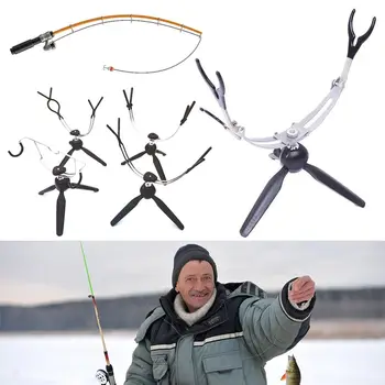 휴대용 얼음 낚싯대 거치대 2023 삼각대, 그라운드 랙, 낚싯대 스탠드, 낚시 보조, 조절 가능한 낚시 핸들, 겨울 지지대