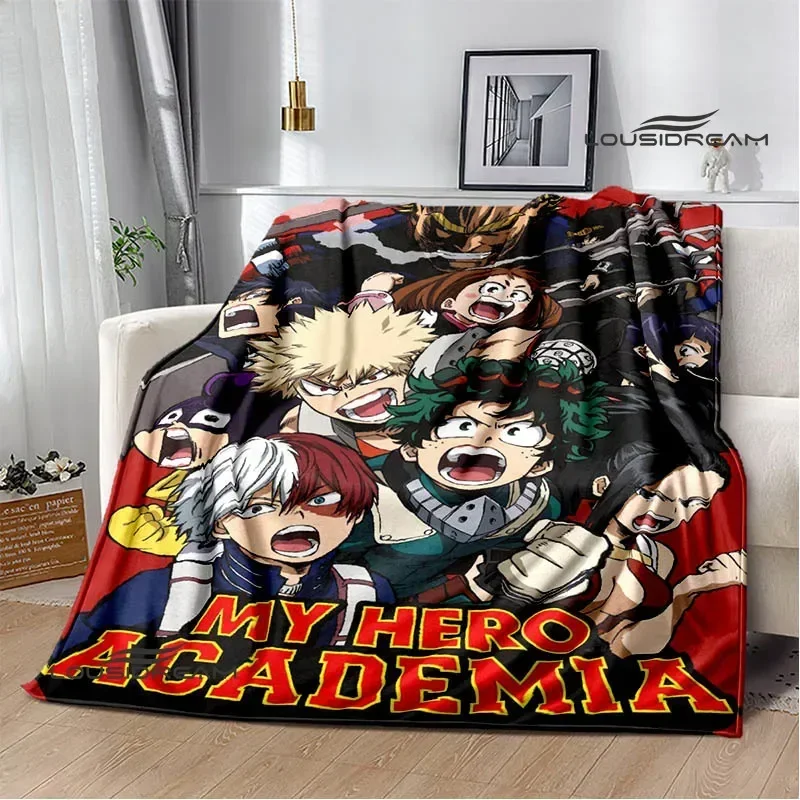 My Hero Academia Cartoon printed blanket Warm Flannel Blankets Soft and Comfortable blanket Home Travel Blanket Birthday Gift 5