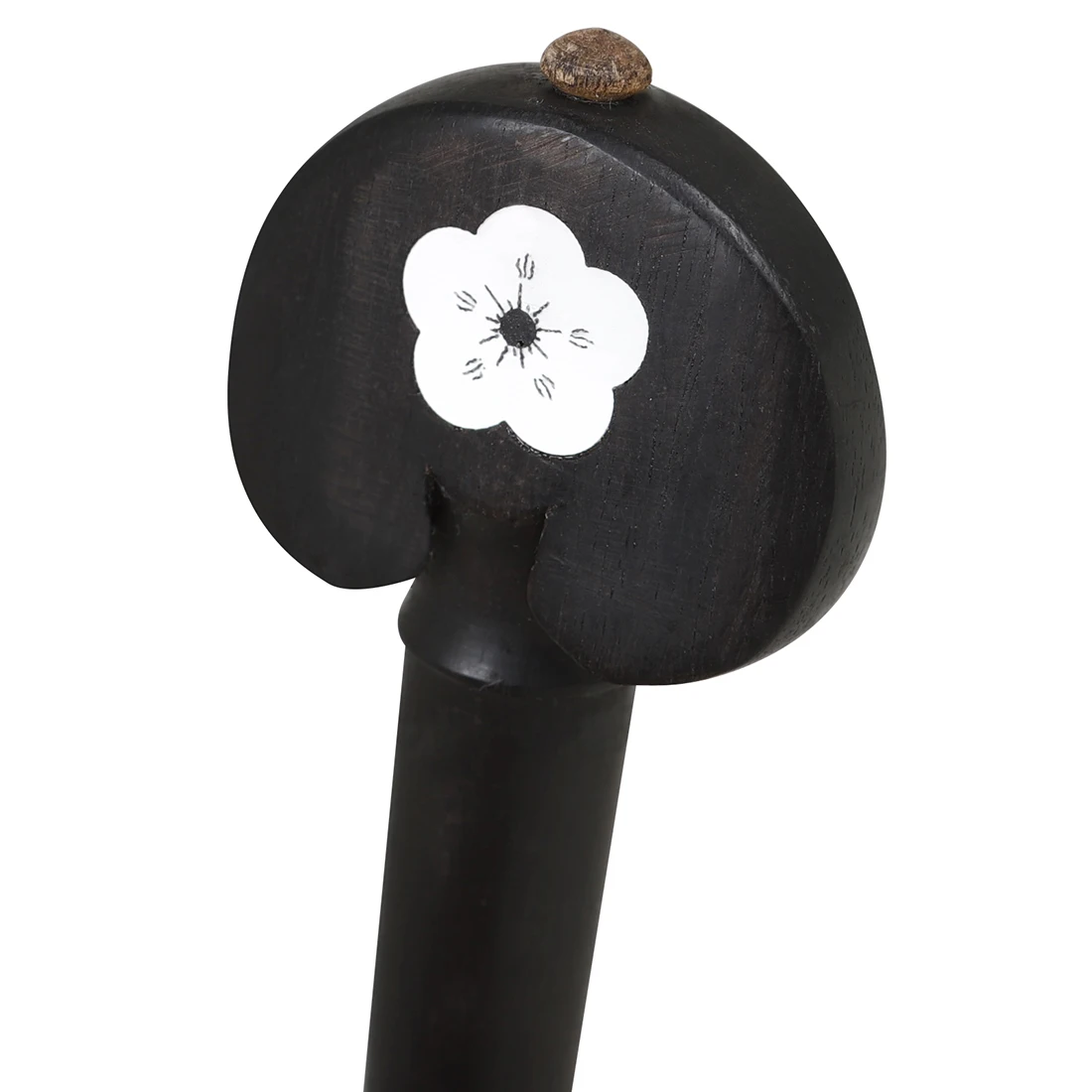 Cello Universal String Shafts Ebony Abalone Shell Handmade Carving String Shafts 4 PCS Cello Accessories