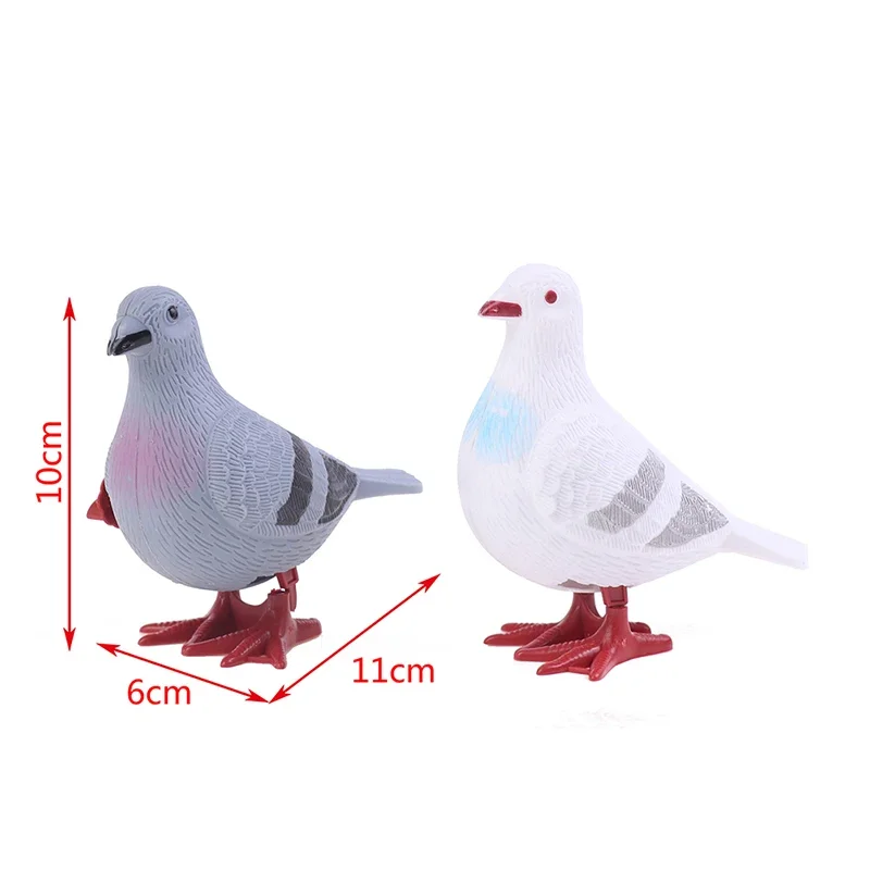 Plastic Clockwork Jump Toy 1PC Cute Jumping Pigeon Clockwork Kid Boy Girl Simulation Animal Jumping Gift Home Decor