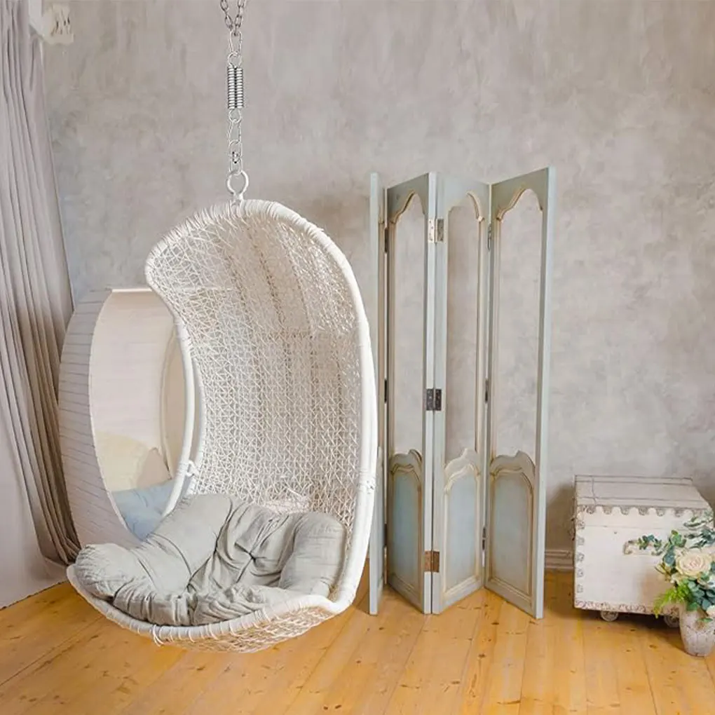 

Flexible Swing Chair Hammock Spring With Swivel Hook And Carabiner Hooks Sturdy And Durable
