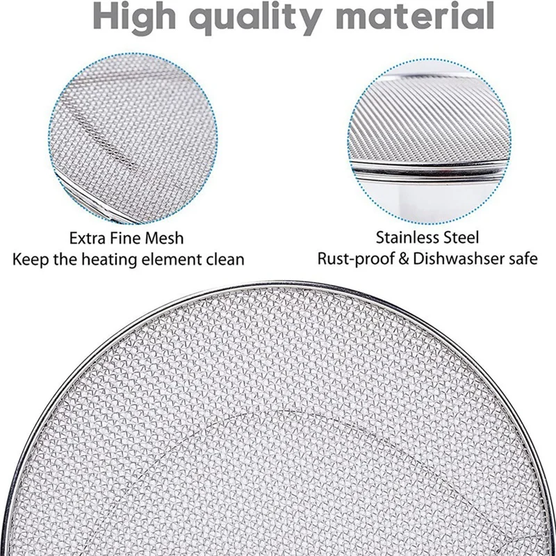 Splatter Shield Stainless Steel Splatter Shield For Ninja Foodi FG551 Accessories For Ninja Foodi Smart XL 6-In-1 Indoor Grill