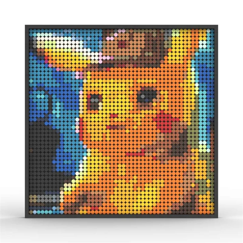 Baokemeng Pikachu Action Figures Building Blocks Brick Pixel Art