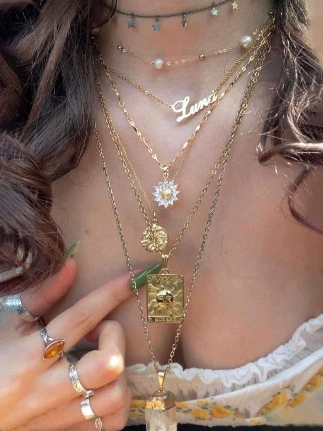 Boho Layered Necklace for Women
