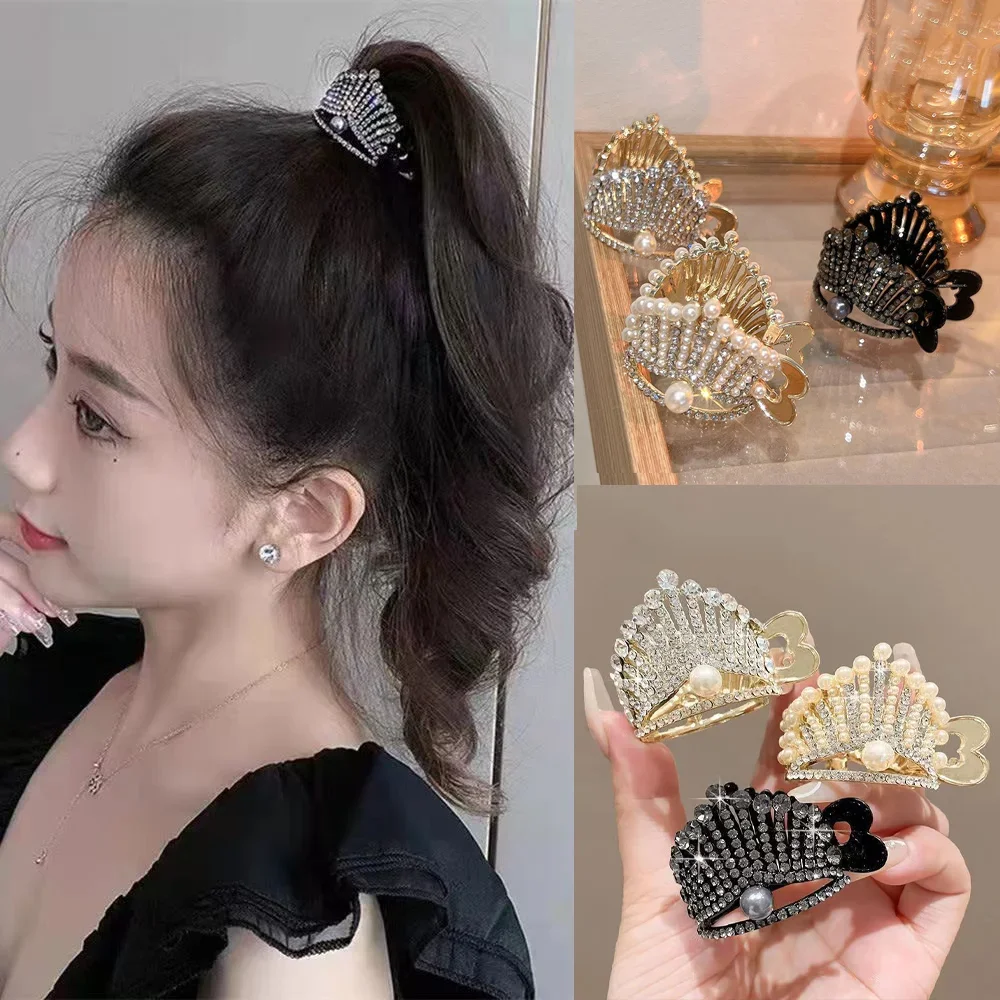 

High Ponytail Grab Clip Anti-sagging Fixed Artifact Ponytail Buckle Hairpin Female Shark Hair Claws Fashion Hair Accessories