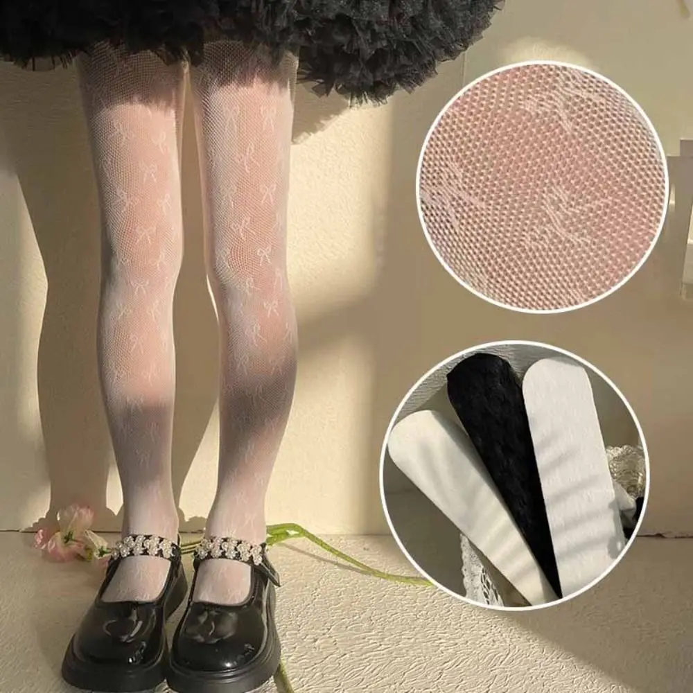 Kids Pantyhose Kids Leggings Bow Children Summer Mesh
