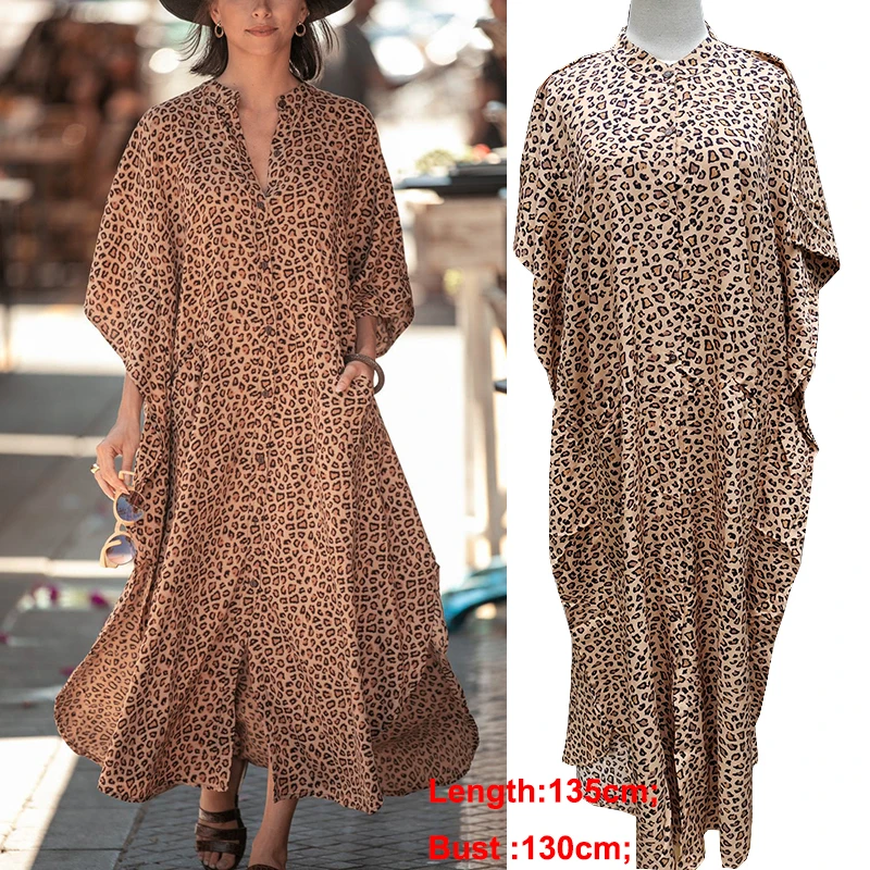 Cover-ups kaftan beach print snake skin swimsuit cover up kimono robe sarong dress