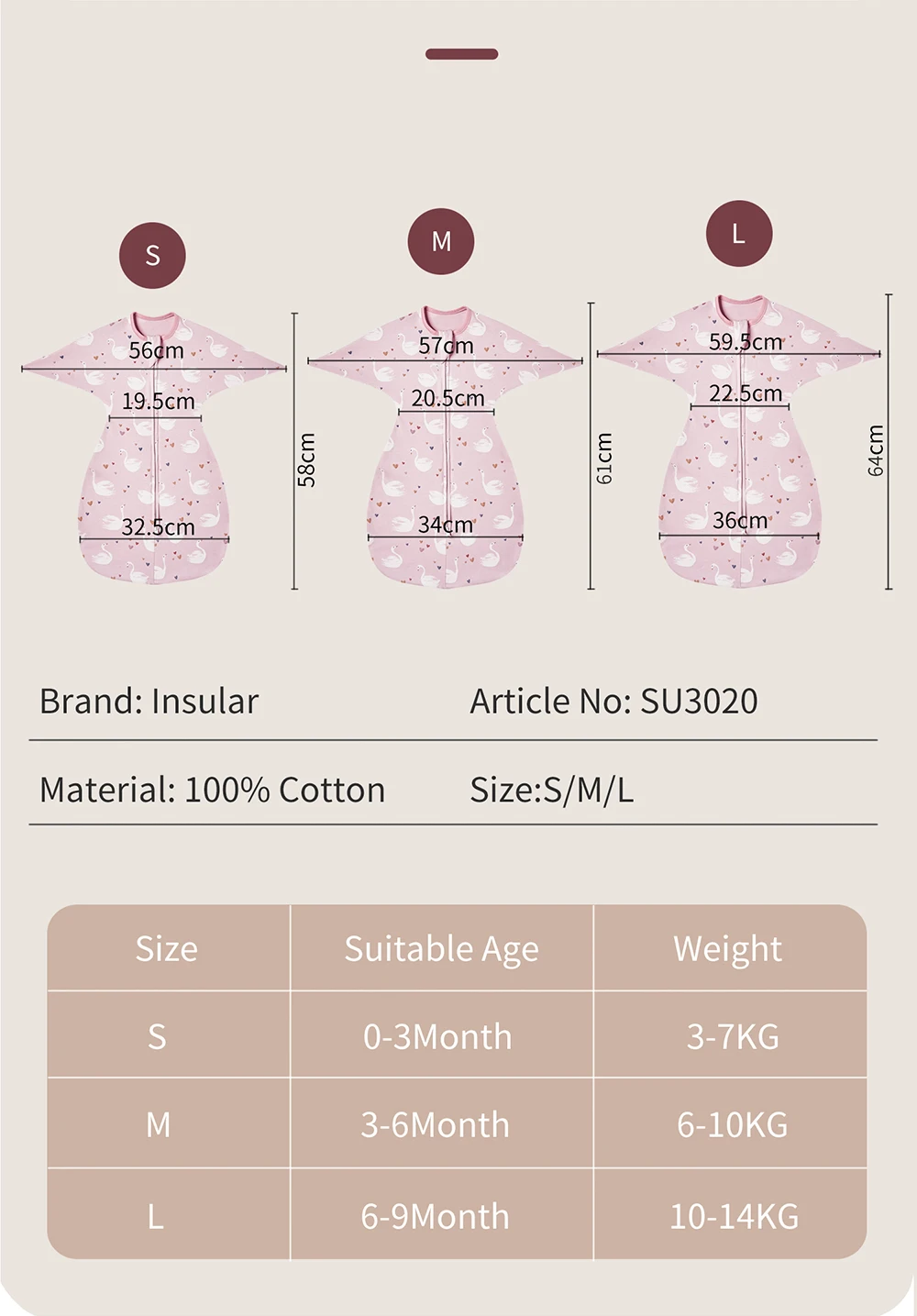 Newborn Baby Sleeping Bags Raised Hand Anti-shock Cotton Printed Sleepsacks Swaddle Blanket New Born Baby Items Baby Swaddle 6