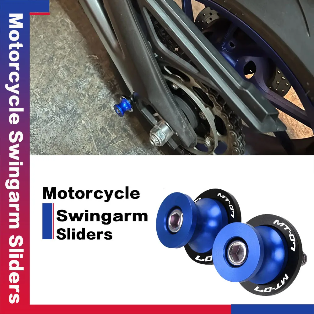 

New Moto For Yamaha MT-07 FZ-07 MT 07 FZ 07 MT07 FZ07 2014 2015 2016 2017-2020 Motorcycle Swingarm Sliders Spools Stand Screws