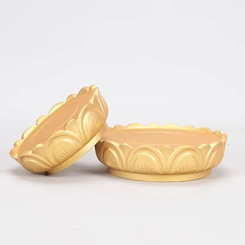Round Golden Lotus Base, Guanyin Body, Worships the wealth God Buddha Statue, Guan Gong Decoration, Buddha Pedestal Base