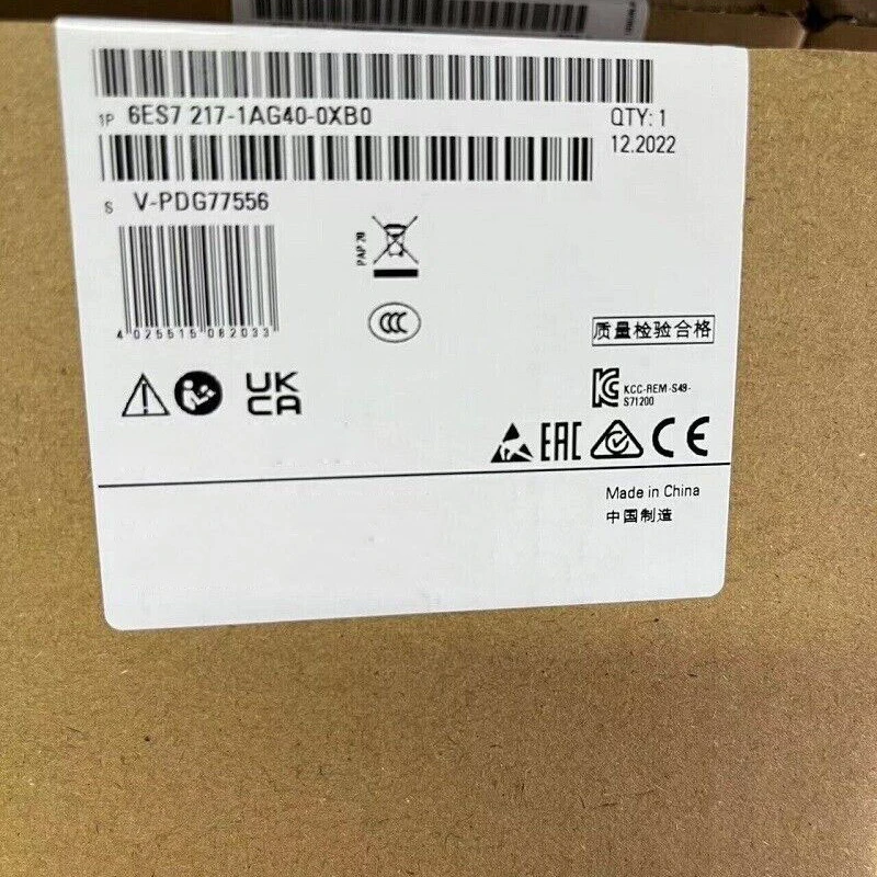 6Es7217-1Ag40-0Xb0 S7-1200 Cpu Compatta 1217C Dc/Dc/Dc 6 Es7 Muslimnuovo In Scatola