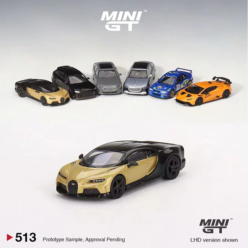 

Модель автомобиля MINI GT 1:64, литой спортивный автомобиль из сплава под давлением #513 LHD Gold