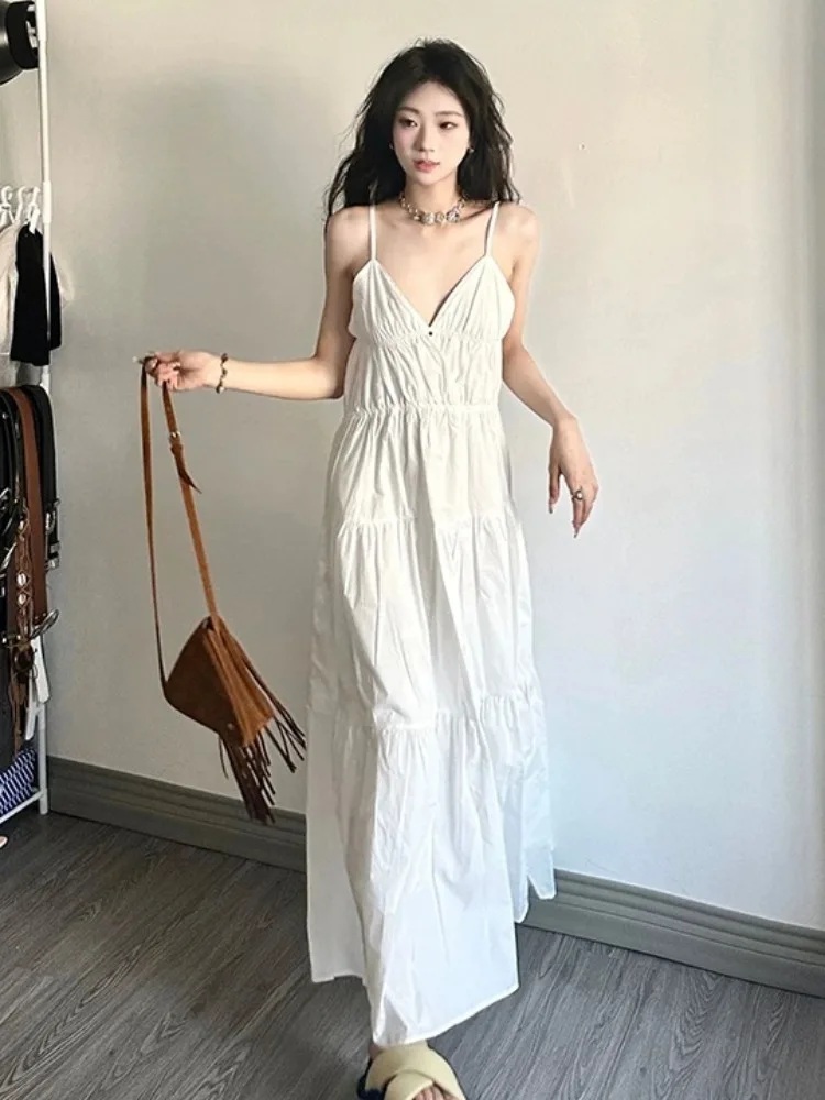 SinceThen★French style white suspender dressワンピース ST23 SinceThen☆French style white suspender dressワンピース ST23