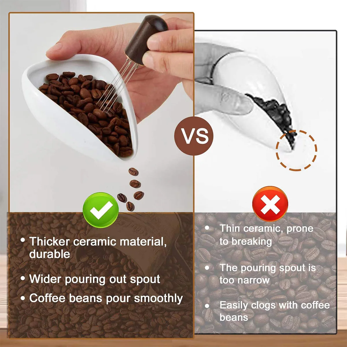 كوب جرعات حبوب القهوة من Leeseph ومجموعة زجاجات ال...