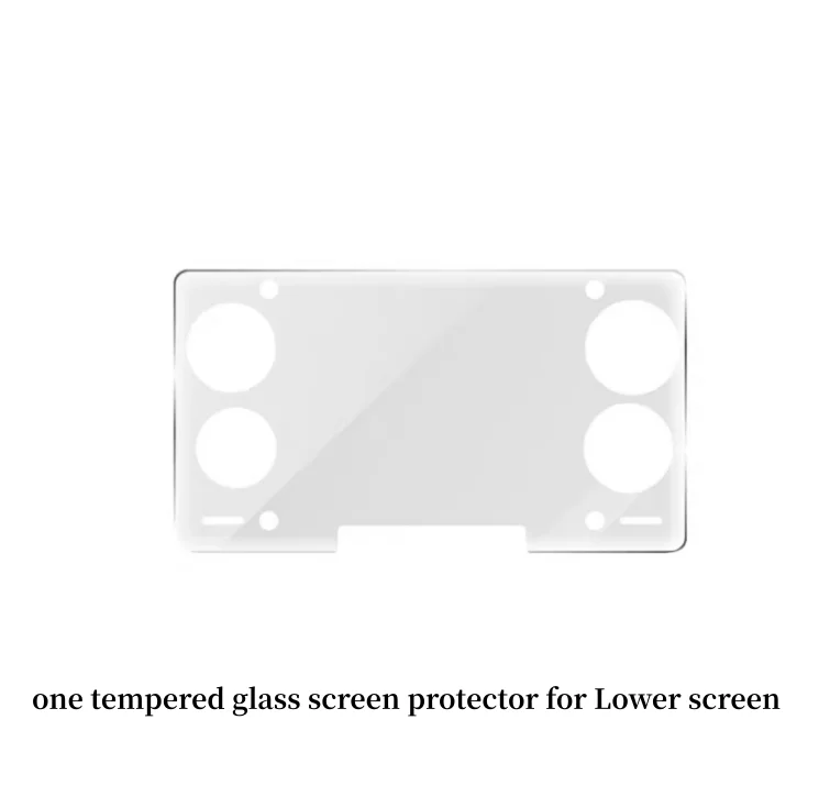 Premium Anti-Scratch Tempered Glass Screen Protector for Dual Screen Game Console