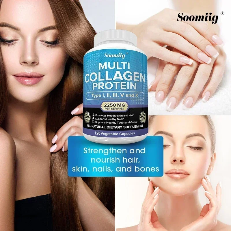 Super Collagen Peptides Multi-Collagen Protein Gluten Free Non-GMO Grass Fed Good for Hair Skin Nails Teeth Gums Joints collagen supplements