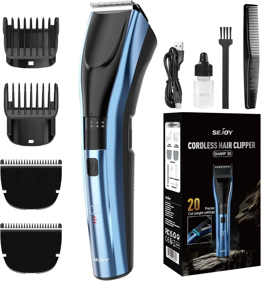 Professional Cordless Hair Clippers for Men