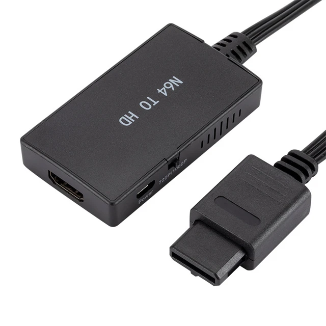 Convertisseur d'adaptateur compatible Nintendo 64 vers HDMI, câble